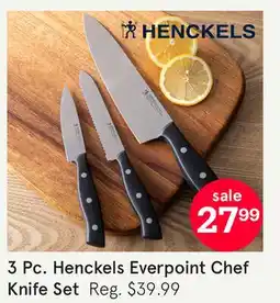 Kitchen Stuff Plus HENCK-INTL EVERPOINT CHEF KNIFE COMBO EA. SET/3 4 / 5 / 8 BLACK offer