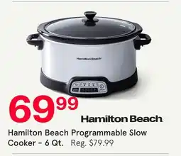 Kitchen Stuff Plus HAM.BEACH PROGRAMMABLE SLOW COOKER 6-QUART BLACK/STAINLESS STEEL offer