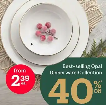 Kitchen Stuff Plus Opal Banded Dinnerware Collection offer