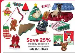 Petsmart Save 25% Holiday collection offer