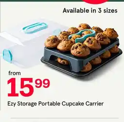 Kitchen Stuff Plus EZY STORAGE PORTABLE CUPCAKE AND MUFFIN CARRIER 24-CAVITY 38 X 27 X 15 CM CLEAR offer