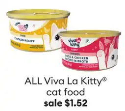 Petsmart Save 15% Viva La Kitty cat food offer