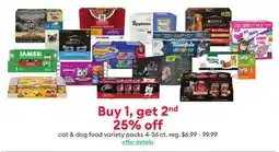 Petsmart cat & dog food variety packs offer