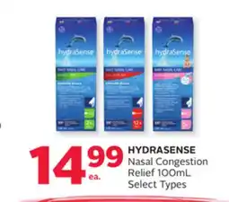 Rexall HYDRASENSE Nasal Congestion Relief offer