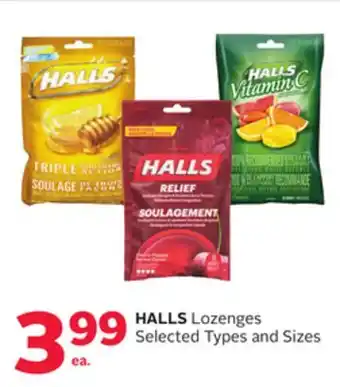 Rexall HALLS Lozenges offer