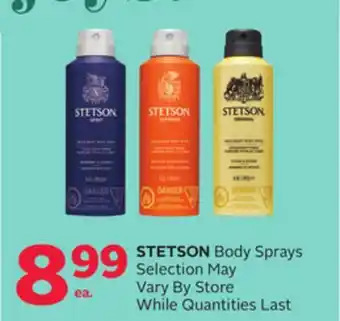 Rexall STETSON Body Sprays offer