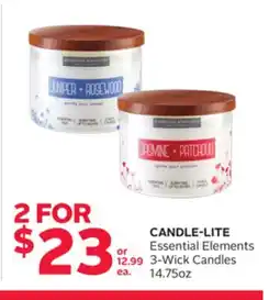 Rexall CANDLE-LITE Essential Elements 3-Wick Candles offer