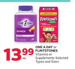 Rexall ONE A DAY or FLINTSTONES Vitamins or Supplements offer