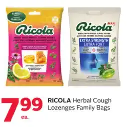 Rexall RICOLA Herbal Cough Lozenges Family Bags offer