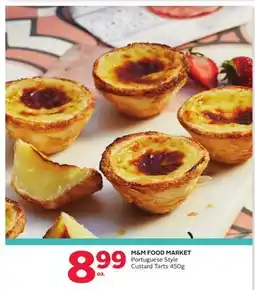 Rexall M & M FOOD MARKET Portuguese Style Custard Tarts offer