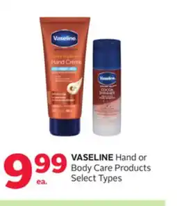 Rexall VASELINE Hand or Body Care Products offer