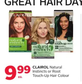 Rexall CLAIROL Natural Instincts or Root Touch-Up Hair Colour offer