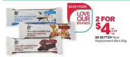 Rexall BE BETTER Meal Replacement Bars offer