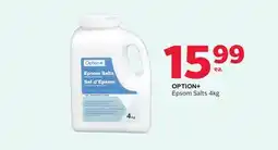 Rexall OPTION + Epsom Salts offer