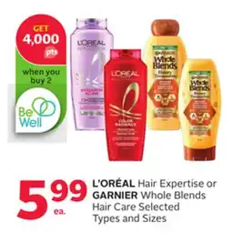 Rexall L' ORÉAL Hair Expertise or GARNIER Whole Blends Hair Care offer