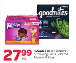 Rexall HUGGIES Boxed Diapers or Training Pants offer