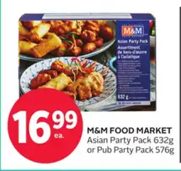 Rexall M & M FOOD MARKET Asian Party Pack 632g or Pub Party Pack 576g offer