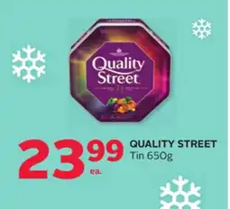 Rexall QUALITY STREET Tin offer