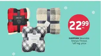 Rexall HARMAN Wearable Sherpa Throws offer