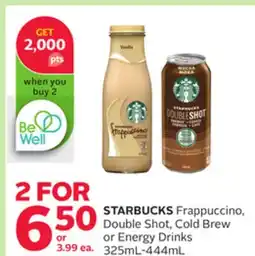 Rexall STARBUCKS Frappuccino, Double Shot, Cold Brew or Energy Drinks offer