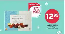 Rexall ROSE & ROBIN Luxury Belgian Chocolate offer