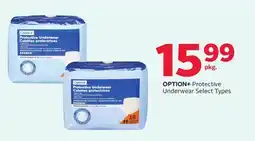 Rexall OPTION + Protective Underwear offer