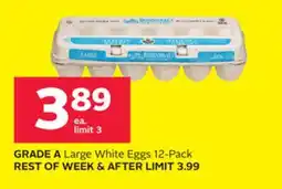 Rexall GRADE A Large White Eggs offer