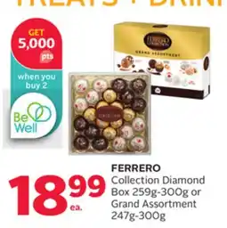 Rexall FERRERO Collection Diamond Box 259g-300g or Grand Assortment 247g-300g offer