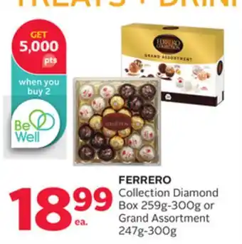 Rexall FERRERO Collection Diamond Box 259g-300g or Grand Assortment 247g-300g offer