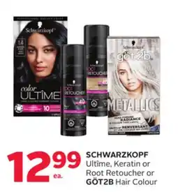 Rexall SCHWARZKOPF Ultîme, Keratin or Root Retoucher or GÖT2B Hair Colour offer