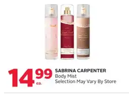 Rexall SABRINA CARPENTER Body Mist offer