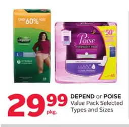 Rexall DEPEND or POISE Value Pack offer
