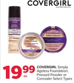 Rexall COVERGIRL Simply Ageless Foundation, Pressed Powder or Concealer offer