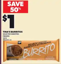 Independent City Market TINA'S BURRITOS, 113 G offer