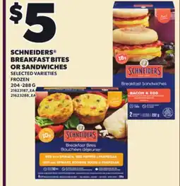 Independent City Market SCHNEIDERS BREAKFAST BITES OR SANDWICHES, 204 -288 G offer