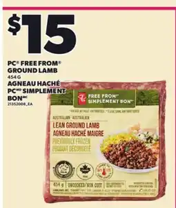 Independent City Market PC FREE FROM GROUND LAMB, 454 G offer