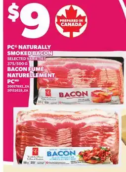 Independent City Market PC NATURALLY SMOKED BACON, 375/500 G offer