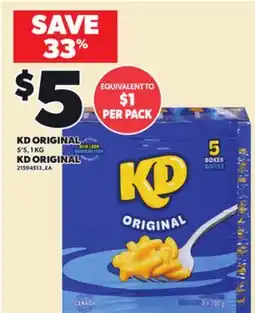 Independent City Market KD ORIGINAL, 5'S, 1 KG offer