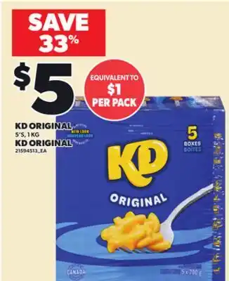 Independent City Market KD ORIGINAL, 5'S, 1 KG offer