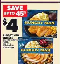Independent City Market HUNGRY-MAN ENTRÉES, 360-455 G offer