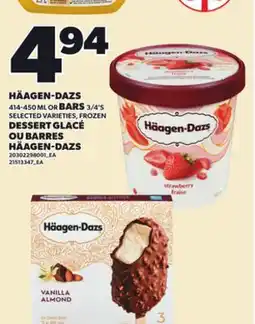 Independent City Market HÄAGEN-DAZS, 414-450 ML OR BARS, 3/4'S offer