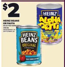 Independent City Market HEINZ BEANS OR PASTA, 398 ML offer