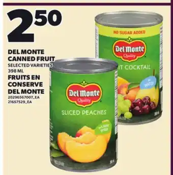 Independent City Market DEL MONTE CANNED FRUIT, 398 ML offer