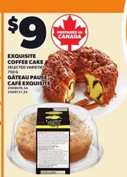 Independent City Market EXQUISITE COFFEE CAKE, 750 G offer