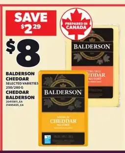 Independent City Market BALDERSON CHEDDAR, 250/280 G offer