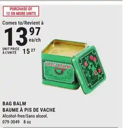 BMR BAG BALM offer