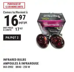 BMR INFRARED BULBS offer
