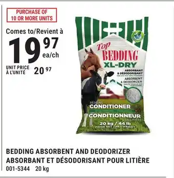 BMR BEDDING ABSORBENT AND DEODORIZER offer