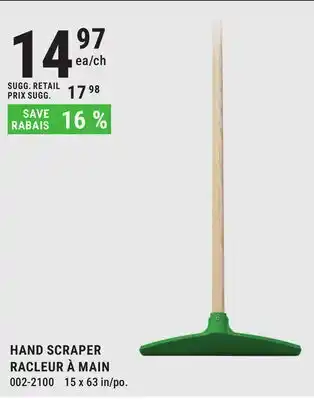 BMR HAND SCRAPER offer