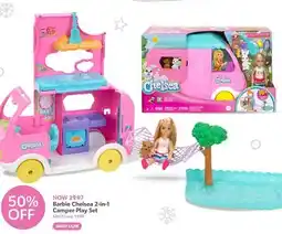 Toys R us Barbie Chelsea 2-in-1 Camper Play Set offer